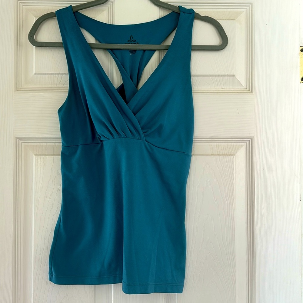 Prana tank racerback built in bra